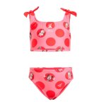 Bikini enfant fille polyester minnie rose