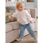 Blouse b�b� broderie anglaise � volants blanc