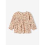 Blouse b�b� fille manches longues �cru