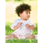 Blouse b�b� motif fleurs �cru