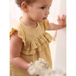 Blouse bb  volants jaune ple