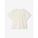 Blouse en broderie anglaise bébé écru Blouse en broderie anglaise bébé écru