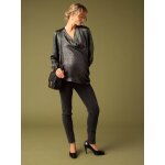 Blouse cache - coeur de grossesse effet iris envie de fraise noir