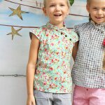 Blouse chinoise À col mao fleurie liberty annam vert d'eau rouge Blouse chinoise À col mao fleurie liberty annam vert d'eau rouge