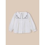 Blouse col brod bb blanc doux