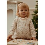 Blouse enfant en gaze de coton lison ecru