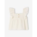 Blouse paules volantes bb cru