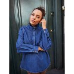 Blouse femme en jean style vareuse capsule famille double stone