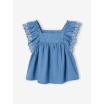 Blouse fille denim stone