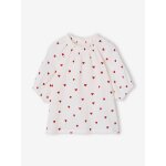 Blouse fille en gaze de coton �cru
