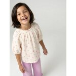 Blouse fille en gaze de coton vanille