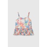 Blouse fille imprim� feuille multicolore