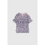 Blouse fille imprim� fleurs multicolore