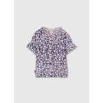 Blouse fille imprim� fleurs multicolore