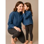 Blouse fille en jean style vareuse capsule famille double stone