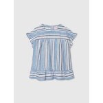 Blouse fille lin rayures multicolore