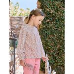 Blouse fille manches smock�es �cru