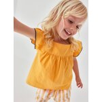 Blouse fille popeline jaune