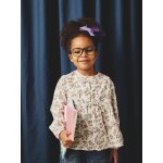Blouse  fleurs fille cru
