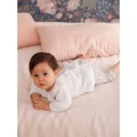 Blouse en gaze de coton bébé col volanté écru Blouse en gaze de coton bébé col volanté écru