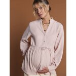 Blouse en gaze de coton grossesse et allaitement blush