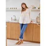 Blouse gaze de coton grossesse et allaitement cru