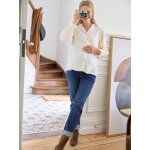Blouse gaze de coton grossesse et allaitement cru