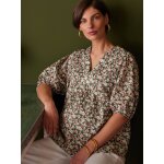 Blouse de grossesse imprime fleurs envie de fraise vert sauge