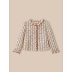 Blouse imprimée fille imprimé marine Blouse imprimée fille imprimé marine
