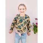 Blouse imprimée fleurs fille vert d'eau Blouse imprimée fleurs fille vert d'eau