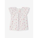 Blouse manches courtes b�b� fille ray� bleu