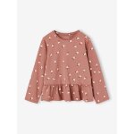 Blouse manches longues fille bois de rose