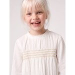 Blouse manches longues fille �cru