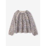 Blouse manches longues fille �cru
