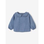 Blouse naissance en denim stone