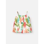 Blouse plisse avec imprim fleuri multicolore