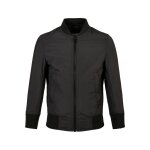 Blouson d'aviateur polyester noir Blouson d'aviateur polyester noir