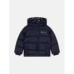 Blouson � capuche bleu fonc�