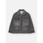 Blouson avec col chemise et multiples poches gris