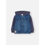 Blouson combin avec capuche bleu