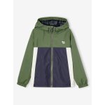 Blouson coupe - vent colorblock garon kaki