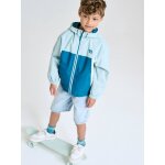 Blouson coupe - vent colorblock garon vert d'eau