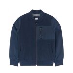Blouson enfant en laine bleu marine