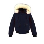 Blouson enfant marine, blanc