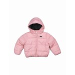 Blouson fille � capuche rose