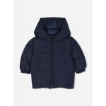 Blouson gar�on � capuche bleu fonc�