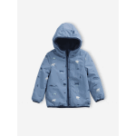 Blouson garçon réversible bleu grisé Blouson garçon réversible bleu grisé