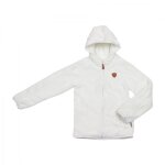 Blouson polaire fille galane blanc