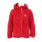 Blouson polaire fille galane rouge