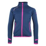 Blouson polarshell fille gaclimate bleu marine